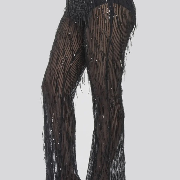 Layered Sequin Pants - Picture 4 of 5